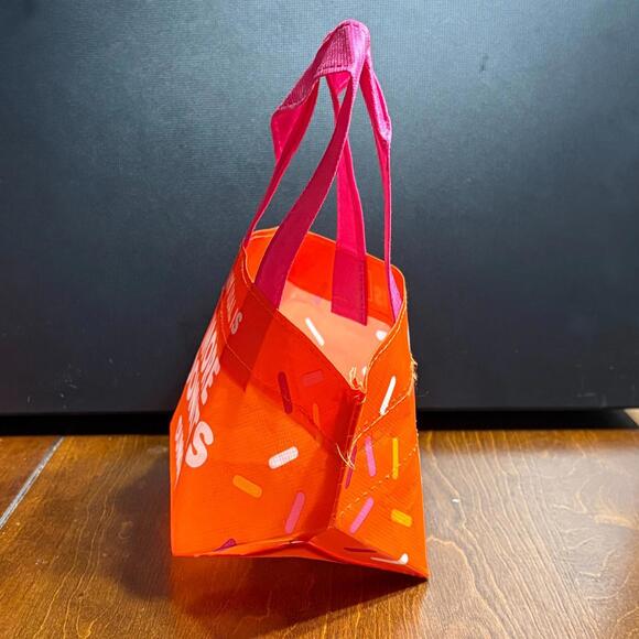 Dunkin Donuts Orange Donuts Mini Tote Bag - My Goal is More Donuts - Picture 4 of 16